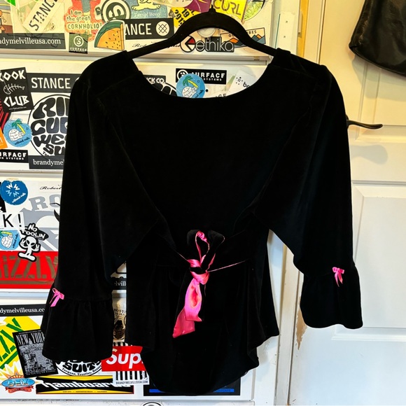 Betsey Johnson Intimates Velvet Top - Picture 5 of 7
